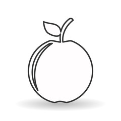 apple icon design, vector illustration