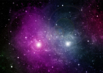 Obraz premium galaxy in a free space