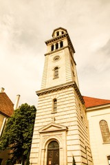 Fototapeta na wymiar Historic church in Sopron, Hungary, Europe..