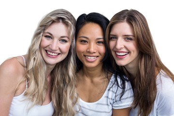 Portrait of multiethnic women smiling