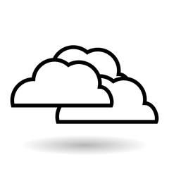 cloud icon design, vector illustration