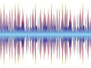 Background with sound wave.