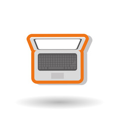 laptop icon design, vector illustration