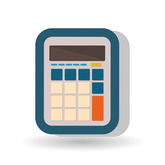 calculator icon design, vector illustration