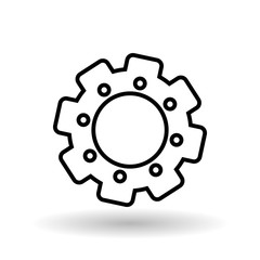 gear icon design, vector illustration
