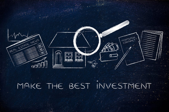 House, Real Estate Data And Contract, Make The Best Investment