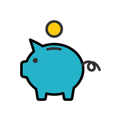 Piggy Bank outline icon