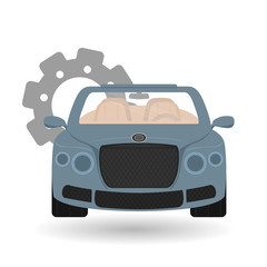 car repair design, vector illustration