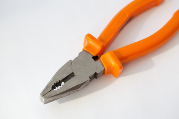 pliers on white background