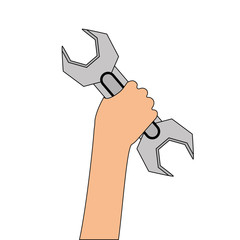 wrench tool design, vector illustration