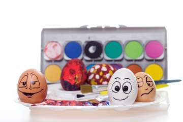 funny easter eggs / funny easter eggs and color palette
