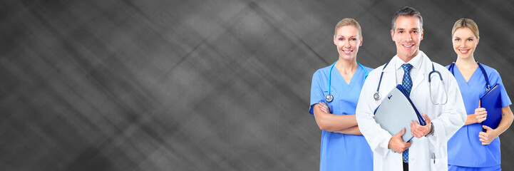 Fototapeta premium Group of young smiling nurses.