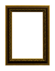 The antique wood frame