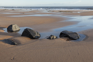 Fototapeta na wymiar Druridge Bay. Beauty spot on the coast of Northumberland, England, UK.