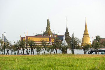 Wat Phra Kaew, Temple of the Emerald Buddha, Bangkok, Thailand,