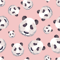 Seamless pattern - panda