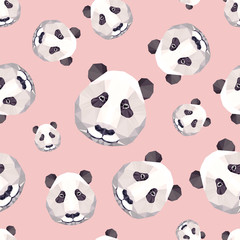 Fototapeta premium Seamless pattern - panda