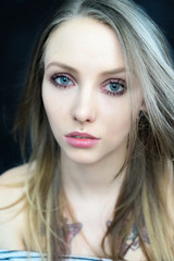 Naklejka premium Woman / Portrait of a pretty woman