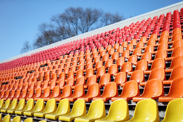 Naklejka premium stadium with red seats
