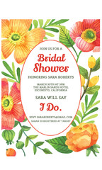 Bridal Shower Invitation Card
