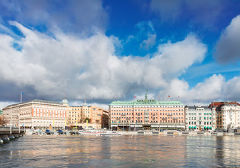 skyline of Stockholm, Sweden