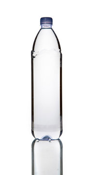 Bottle of water isolated on a white background
