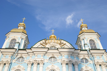 Obraz premium St. Nicholas Cathedral in St.Petersburg.