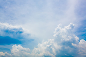 clouds in the blue sky