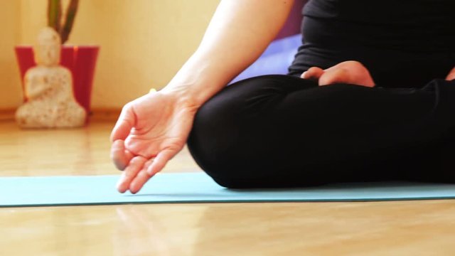 Yoga classes in hall