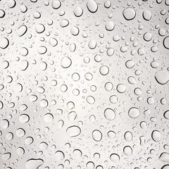 Pattern of raindrops on a glass pane.