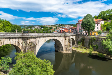 Fototapeta na wymiar Historical City Amarante in Portugal