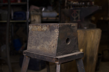 Big Anvil in smith workshop