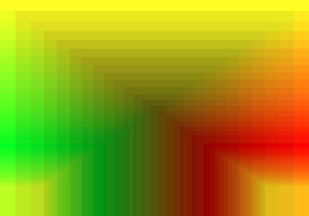 green red yellow quadratic pattern in color geometric