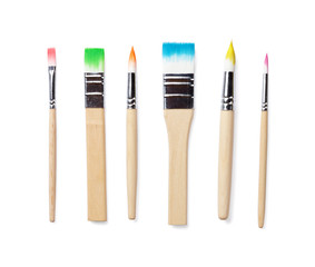 Colorful paint brushes
