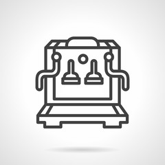 Coffee machine  simple line vector icon