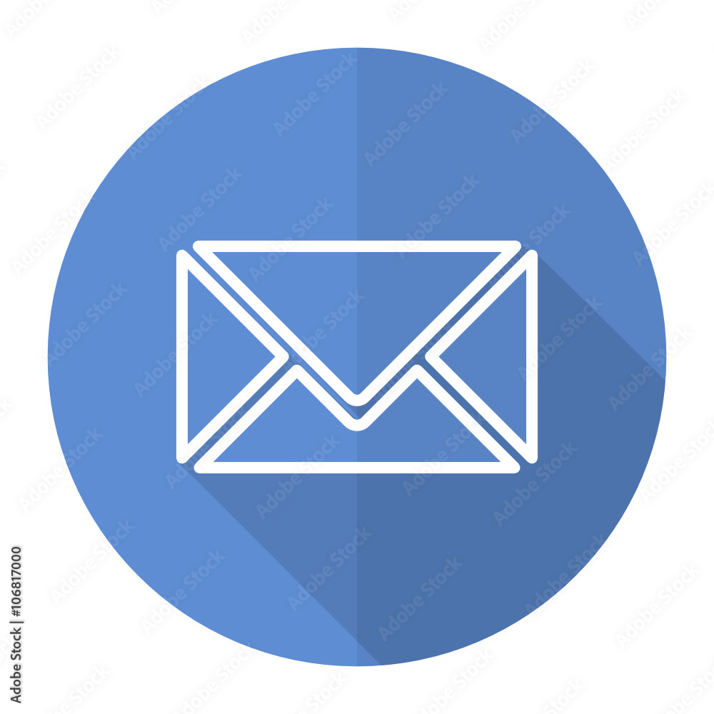 Aufkleber blue flat vector web icon