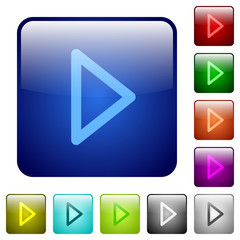 Color media play glass buttons