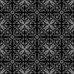 Elegant dark antique background image of spiral flower vine kaleidoscope