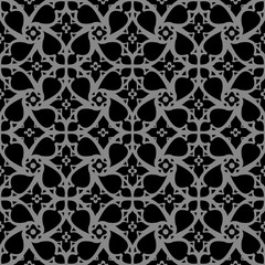 Elegant dark antique background image of spiral cross flower lace