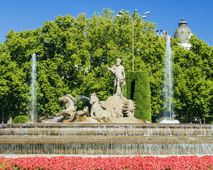 Fountain of Neptune in Madrid © dimbar76