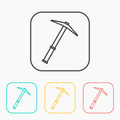 color icon set of pick