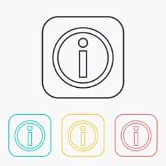 information color icon set
