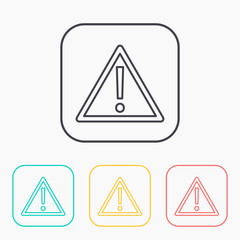 warning color icon set