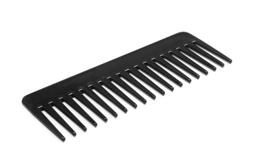 Black comb isolated on white background