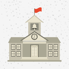 school building icon design 