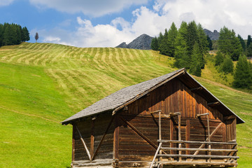 Mountain hut in the Dolomites