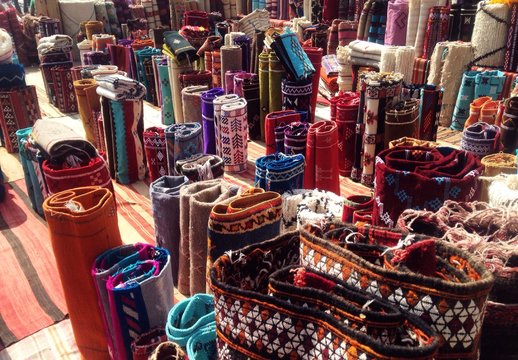 Carpets on a market in Morocco