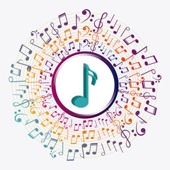 Music note design