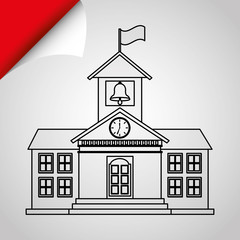 school building icon design 