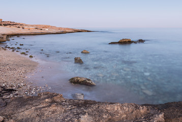 Landscape in the Playazo de Rodalquilar. Natural Park of Cabo de Gata. Spain.